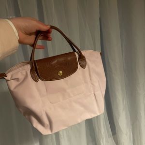 Pink Longchamp bag